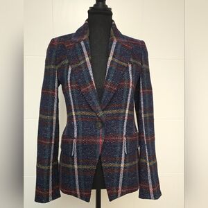 Veronica Beard Plaid Dickey Jacket - multi-color